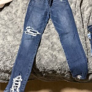 american eagle Distressed Blue Jeans